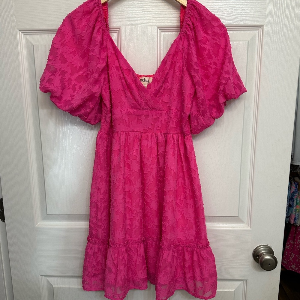Peach Love California Hot Pink Dress